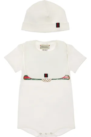 Gucci Pelele, Gorro Y Babero De Algodón