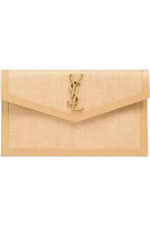 Saint Laurent Pouch Mediano Uptown Con Piel