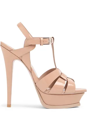 Saint Laurent Sandalias Tribute Piel 140mm