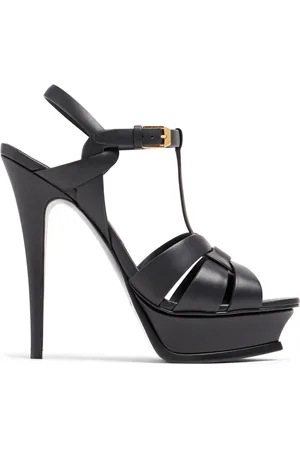 Saint Laurent Sandalias Tribute Piel 140mm