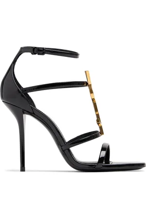 Saint Laurent Sandalias Cassandra De Piel 100mm