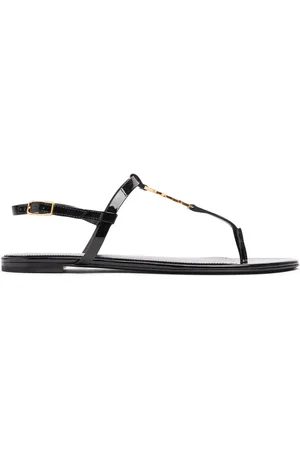 Saint Laurent Sandalias Cassandra De Charol 10mm