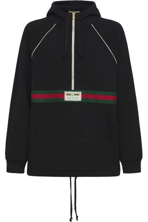 Gucci Sudadera De Algodón Jersey Con Media Cremallera