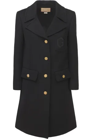 Gucci Abrigo De Lana Con Decoraciones