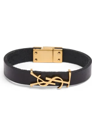 Saint Laurent Brazalete Ysl De Piel
