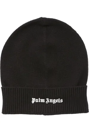 Palm Angels Gorro Beanie De Punto De Algodón Con Logo