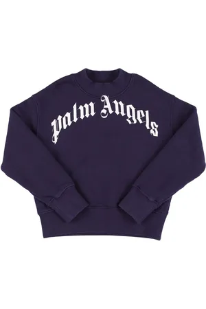 Palm Angels Sudadera De Algodón Con Logo Estampado