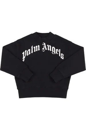 Palm Angels Sudadera De Algodón Con Logo Estampado