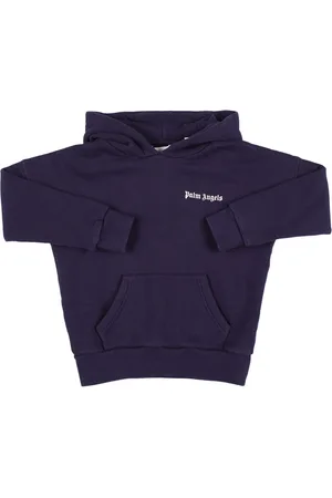 Palm Angels Sudadera De Felpa De Algodón Con Logo Y Capucha