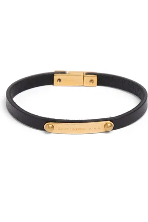 Saint Laurent Brazalete Ysl De Piel