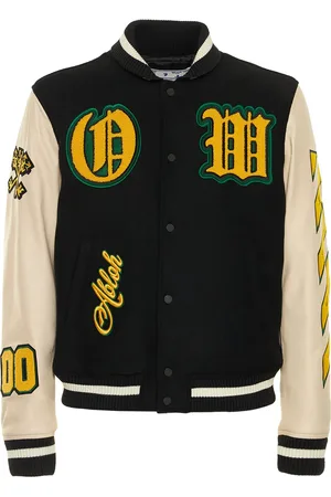 OFF-WHITE Chaqueta Varsity De Lana Y Piel