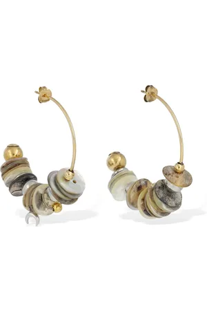 Marine Serre Pendientes De Aro Grandes