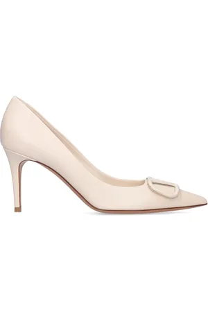 VALENTINO GARAVANI Zapatos De Tacón Vlogo De Piel 80mm