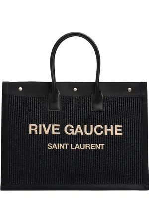 Saint Laurent Bolso Rive Gauche De Rafia