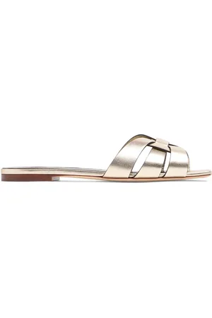 Saint Laurent Sandalias De Piel 10mm