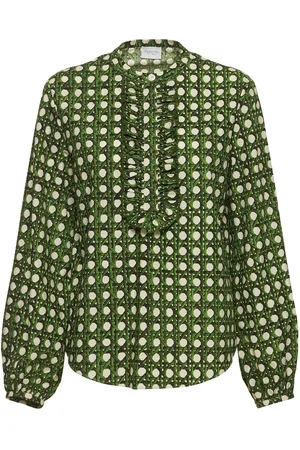 Giambattista Valli Camisa De Popelina De Algodón Estampada