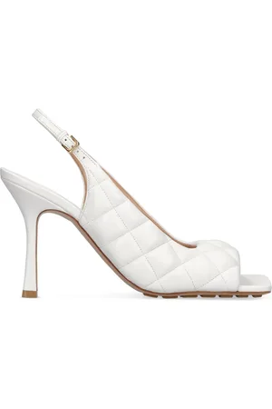 Bottega Veneta Sandalias De Piel Acolchada 90mm