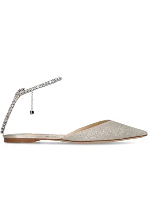Jimmy Choo Zapatos Planos Con Glitter 10mm