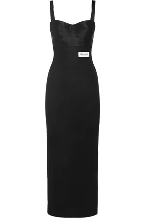 Dolce & Gabbana Vestido Largo De Corsé De Orgánzino Y Satén