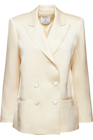 ANINE BING Blazer De Satén De Seda