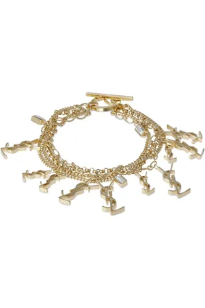 Saint Laurent Brazalete Multi Strass