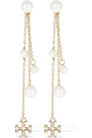 Tory Burch Pendientes Con Perlas Sintéticas