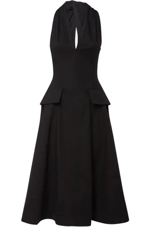 Bottega Veneta Vestido Midi De Algodón Texturizado