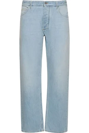 Bottega Veneta Jeans Rectos De Denim De Algodón