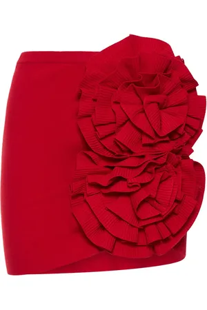 MAGDA BUTRYM Minifalda De Punto Con Flores