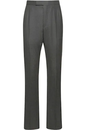 Thom Browne Pantalones Rectos De Lana