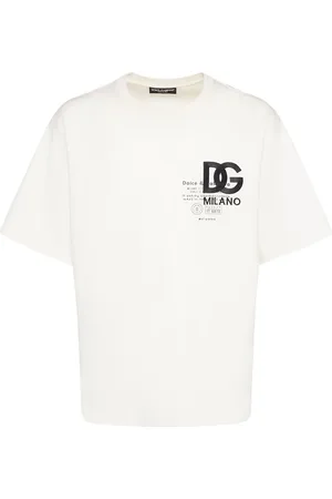 Dolce & Gabbana Camiseta De Jersey De Algodón Con Logo Bordado
