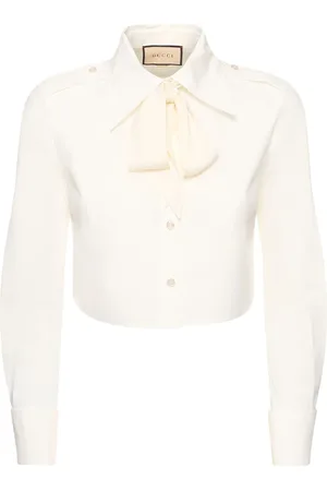 Gucci Camisa De De Algodón Con Lazo