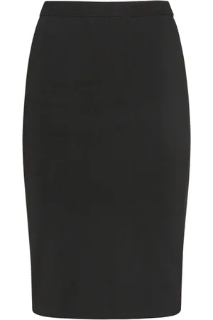Saint Laurent Falda Lápiz De Viscosa