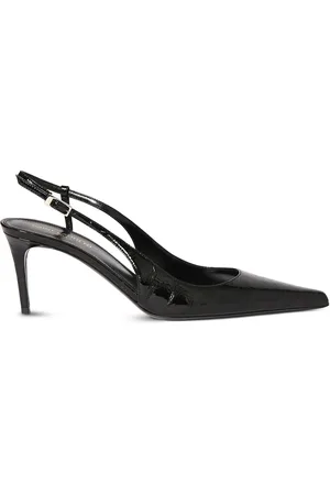 Saint Laurent Salones De Piel Efecto Cocodrilo 70mm