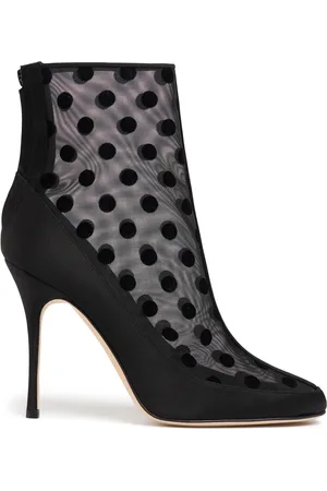 Manolo Blahnik Botines De Malla 105mm