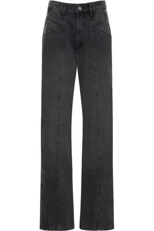 Isabel Marant Jeans Rectos De Denim De Algodón