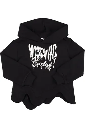 Moschino Sudadera Asimétrica De Algodón Con Logo