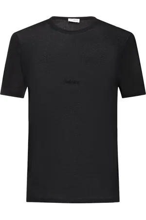Saint Laurent Camiseta De Viscosa