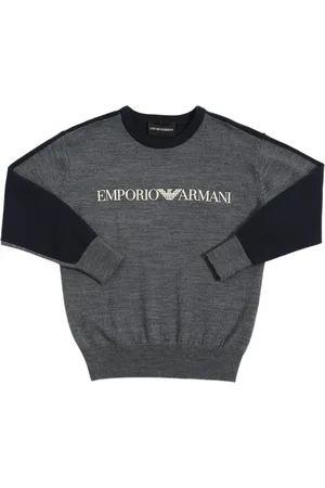 Emporio Armani Suéter De Lana Con Logo