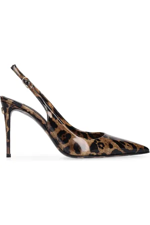 Dolce & Gabbana Zapatos De Tacón De Piel Estampada 90mm