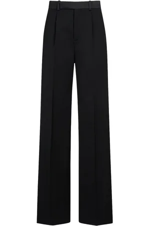 Saint Laurent Pantalones Sastre De Lana