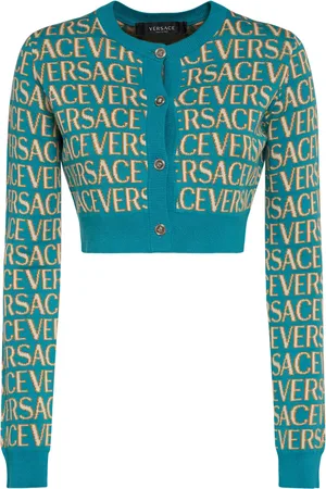 VERSACE Cárdigan Corto De Punto Jacquard