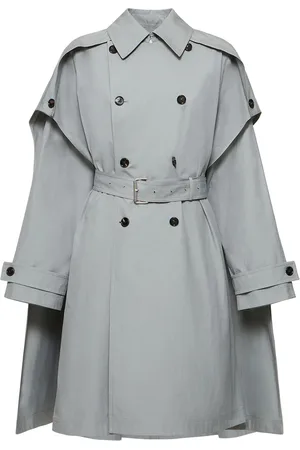 Bottega Veneta Trench De Lona De Algodón