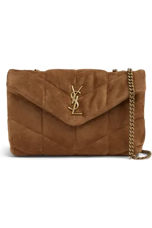 Saint Laurent Bolso Mini Puffer De Piel
