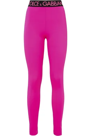 Dolce & Gabbana Leggings De Jersey Stretch Con Logo