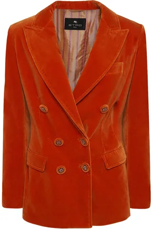 Etro Blazer Cruzado De Terciopelo