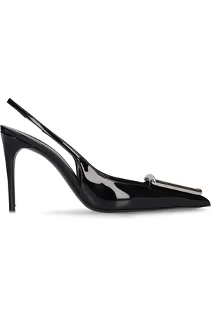 Saint Laurent Zapatos Destalonados De Piel 95mm