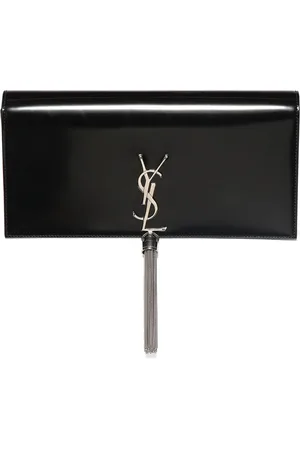 Saint Laurent Clutch Kate De Piel Cepillada Con Borla