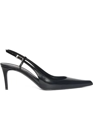 Saint Laurent Zapatos Destalonados De Piel 70mm