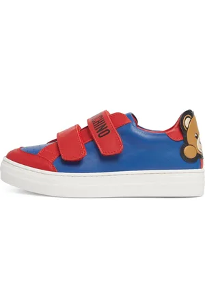 Moschino Sneakers De Piel Con Correas